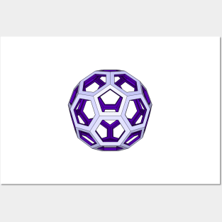 gmtrx lawal skeletal truncated icosahedron Posters and Art